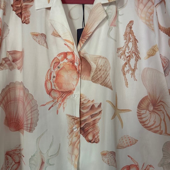 Rachel Roy Seashell Print Women's Top - Picture 2 of 6